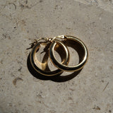 14k Fine Lou Hoops